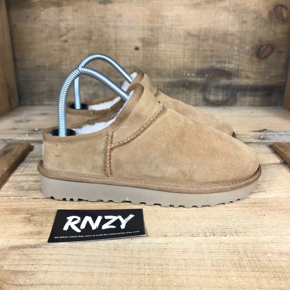 UGG Shoes - UGG Classic Brown Shearling Lined Slippers